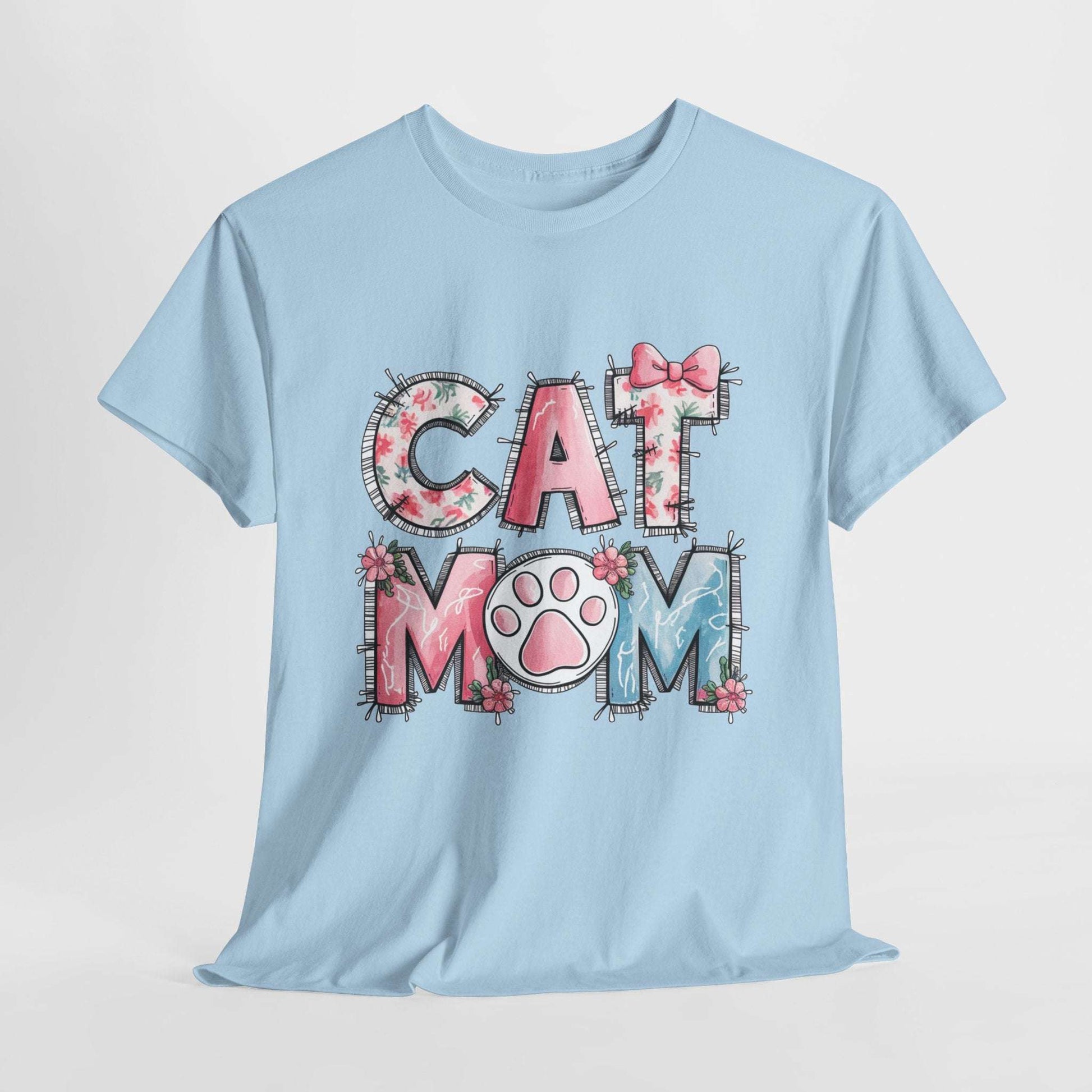 Cat Mom Unisex Heavy Cotton Tee