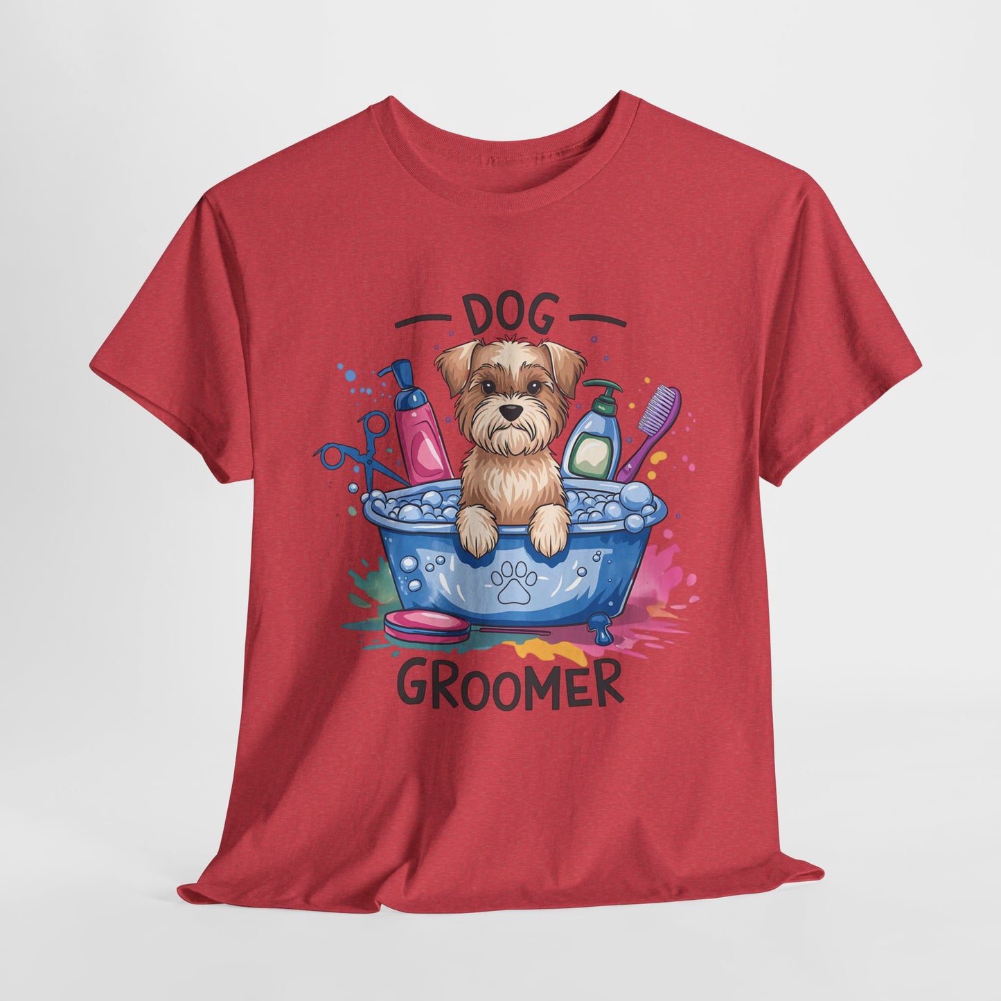Funny Dog Groomer Heavy Cotton Tee - Perfect Gift for Dog Lovers