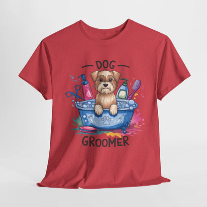 Funny Dog Groomer Heavy Cotton Tee - Perfect Gift for Dog Lovers