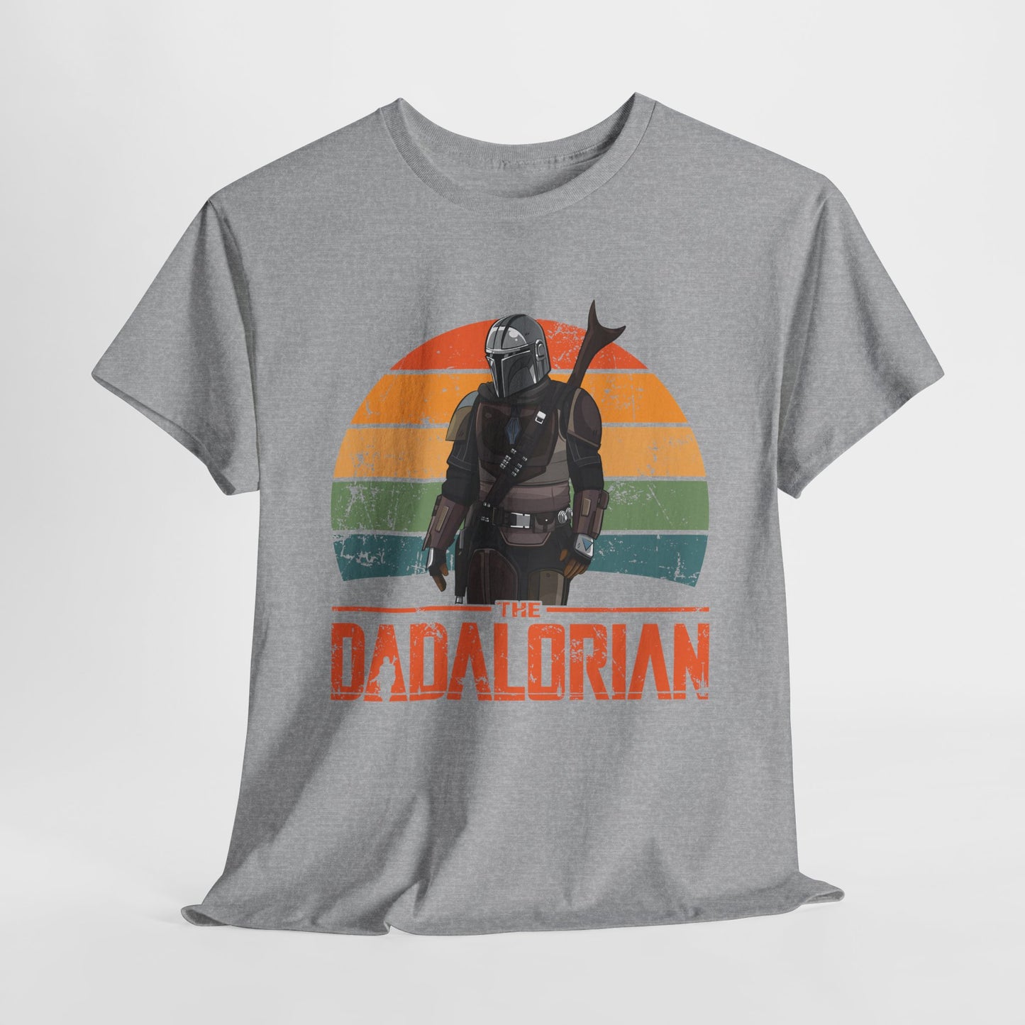 The Dadalorian Unisex Heavy Cotton Tee - Vintage Style Mandalorian Shirt
