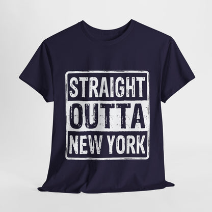 Straight Outta New York Unisex Heavy Cotton Tee