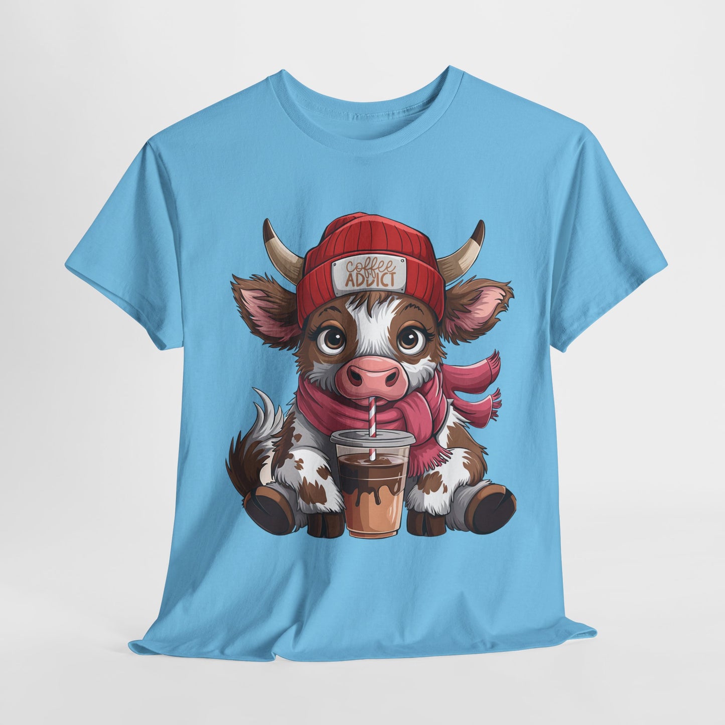 Cute Cow Lover Unisex Heavy Cotton Tee - Perfect for Animal Addicts