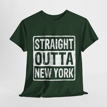 Straight Outta New York Unisex Heavy Cotton Tee