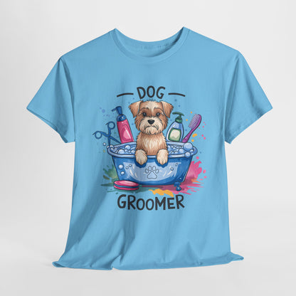 Funny Dog Groomer Heavy Cotton Tee - Perfect Gift for Dog Lovers