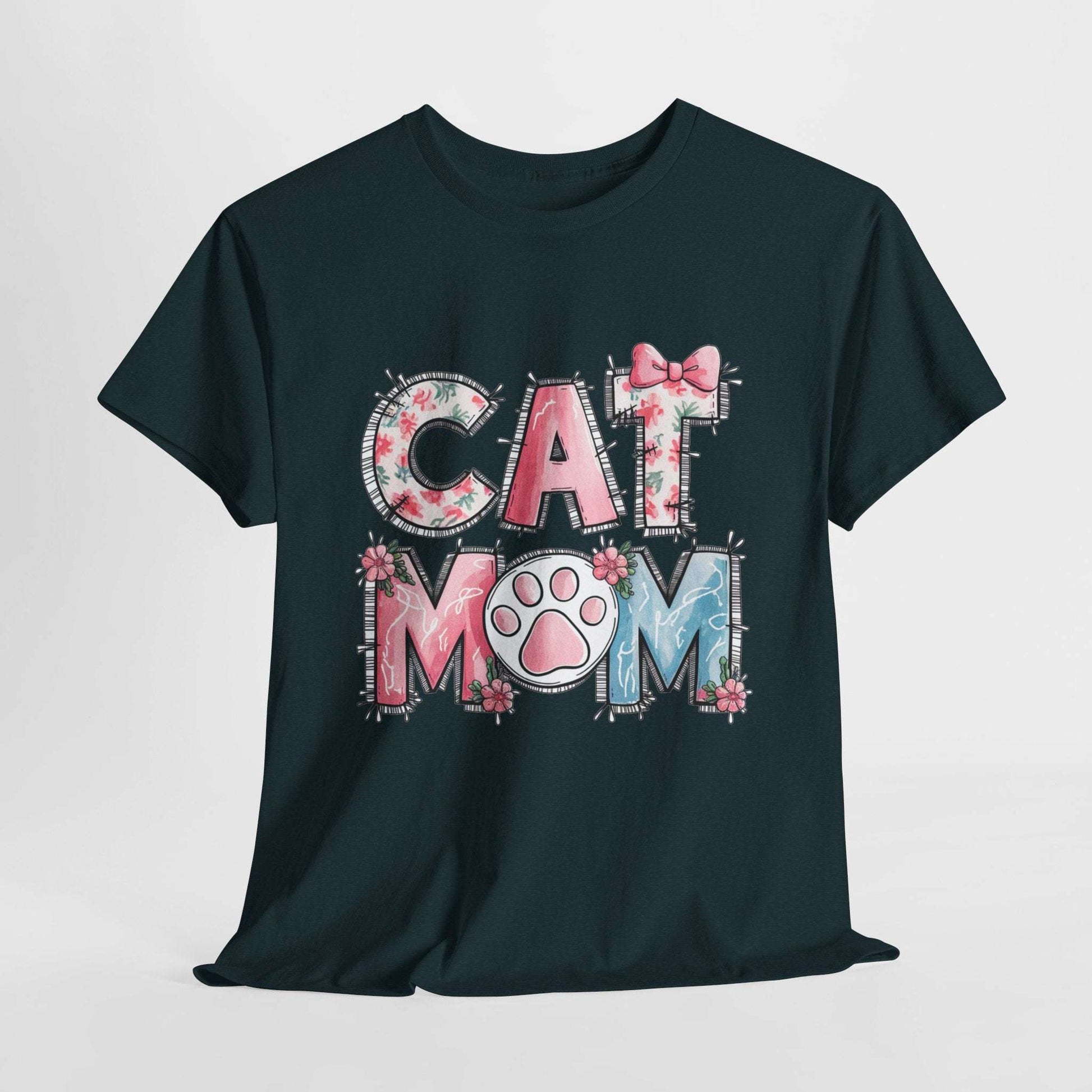 Cat Mom Unisex Heavy Cotton Tee