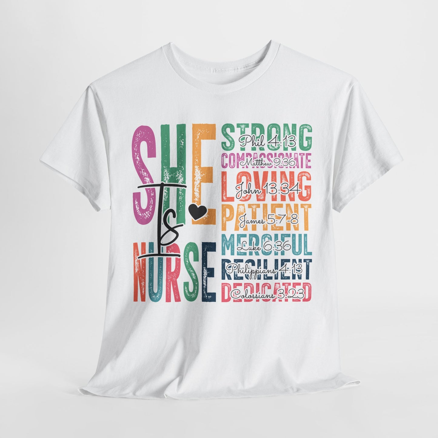 Strong Nurse Unisex Heavy Cotton Tee - Ideal Gift for Healthcare Heroes
