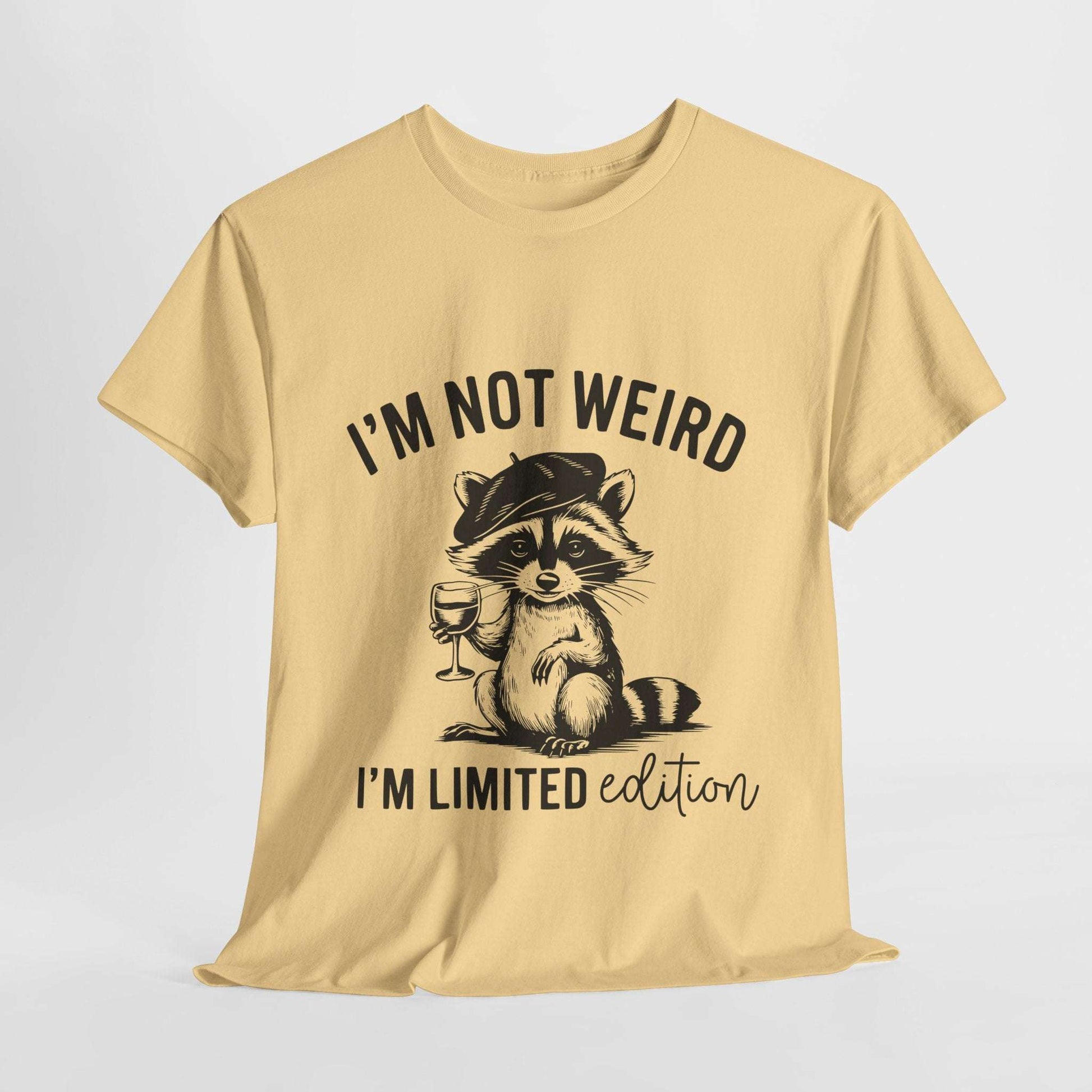 Graphic T-Shirt with Funny Quote - Unisex Heavy Cotton Tee Not Weird Limited Edition