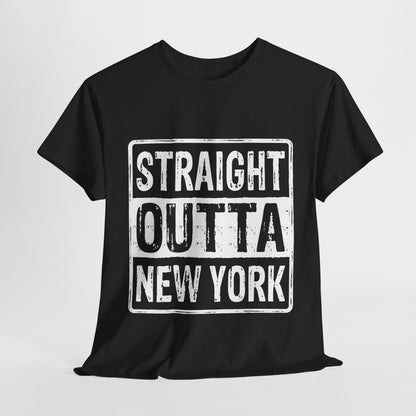 Straight Outta New York Unisex Heavy Cotton Tee
