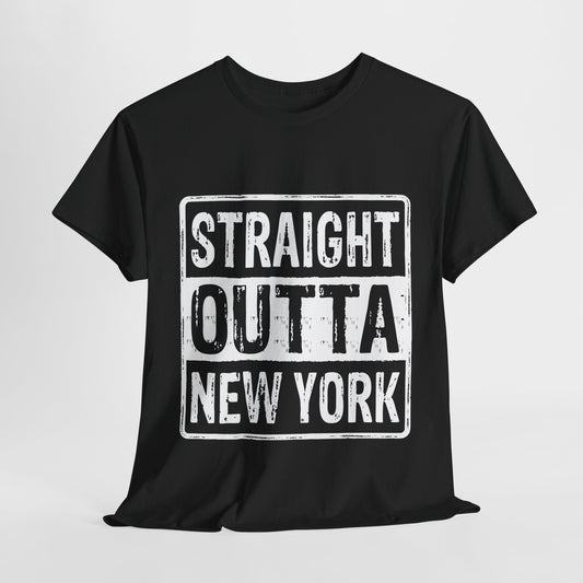 Straight Outta New York Unisex Heavy Cotton Tee