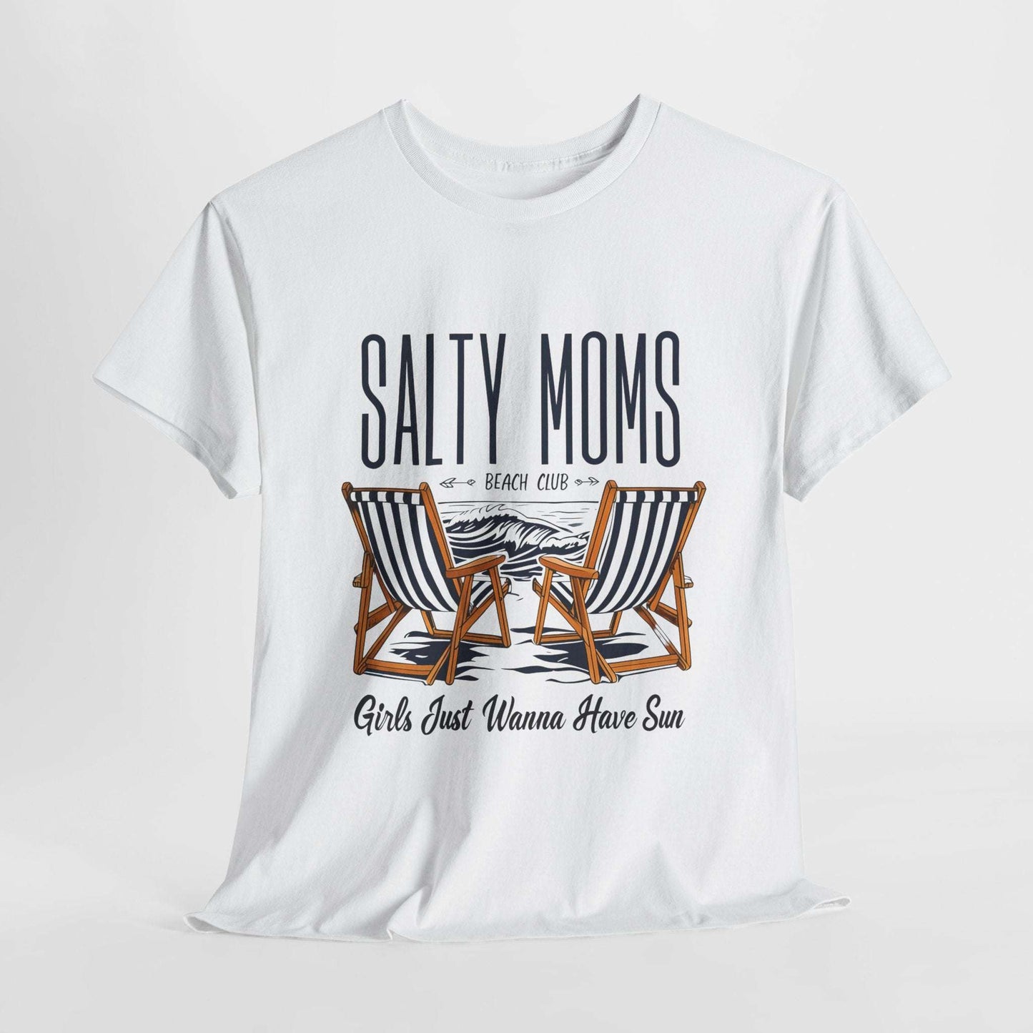 Salty Moms Beach Club Unisex Heavy Cotton Tee