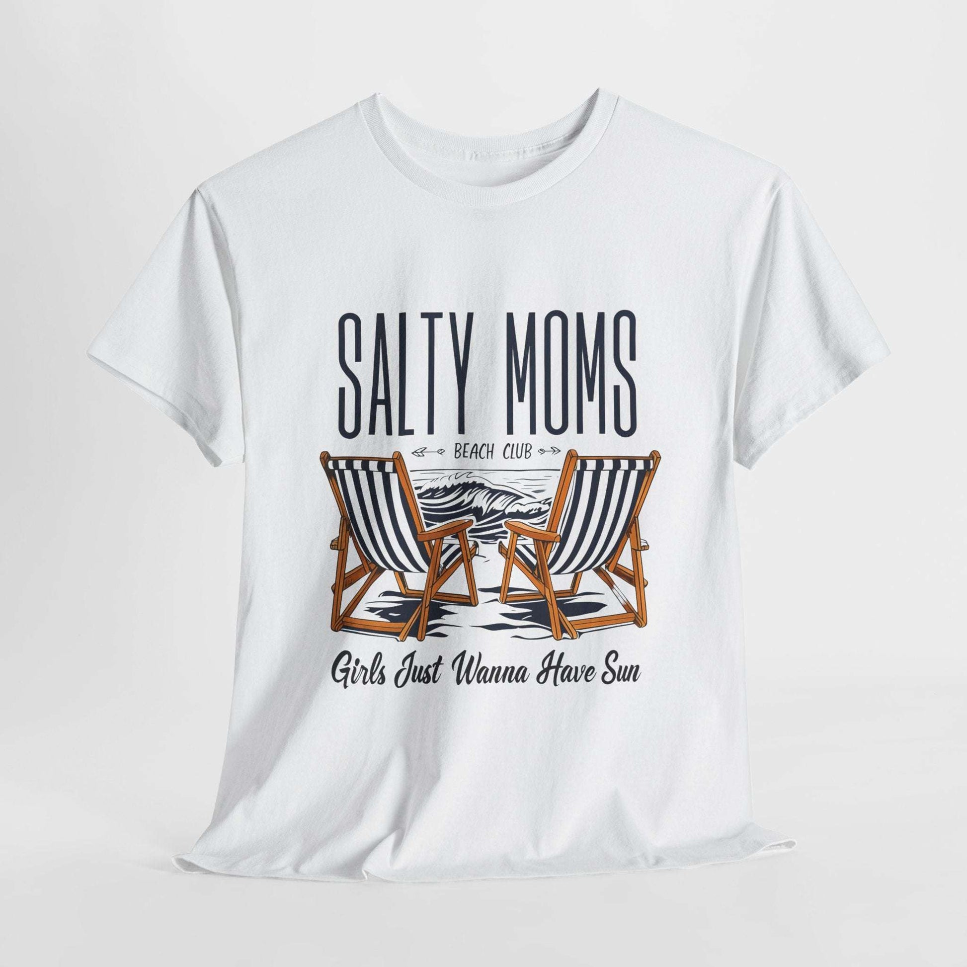 Salty Moms Beach Club Unisex Heavy Cotton Tee