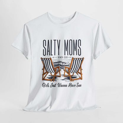 Salty Moms Beach Club Unisex Heavy Cotton Tee