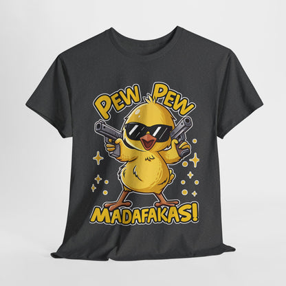 Pew Pew Madafakas Unisex Cotton Tee, Fun Graphic T-Shirt, Casual Wear, Gift for Gamers, Quirky Humor Tee, Everyday Comfort Shirt