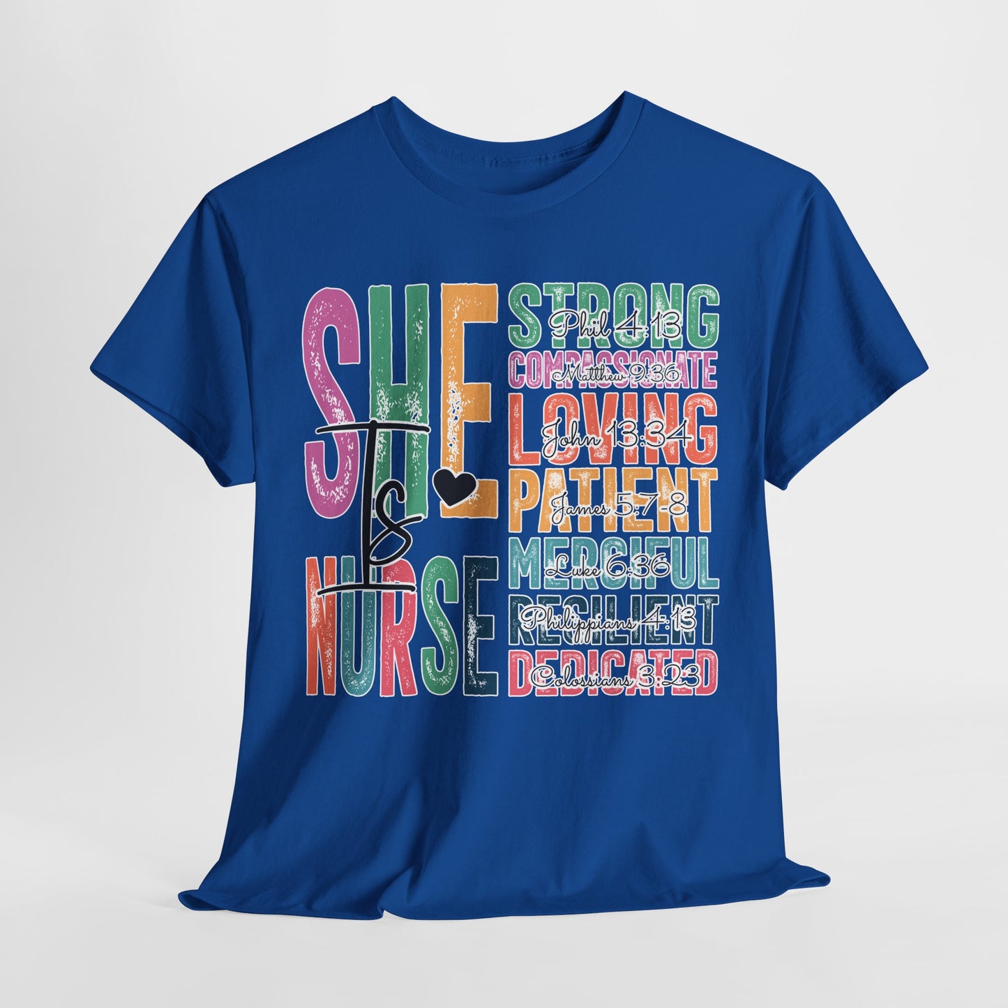 Strong Nurse Unisex Heavy Cotton Tee - Ideal Gift for Healthcare Heroes