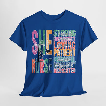 Strong Nurse Unisex Heavy Cotton Tee - Ideal Gift for Healthcare Heroes