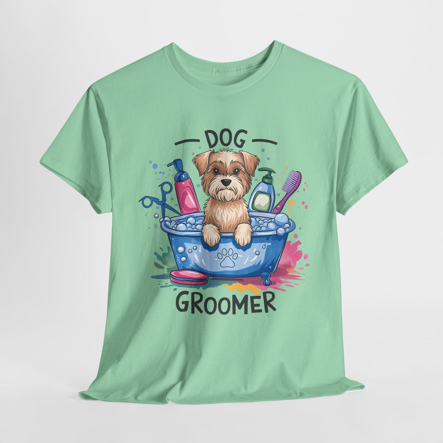 Funny Dog Groomer Heavy Cotton Tee - Perfect Gift for Dog Lovers