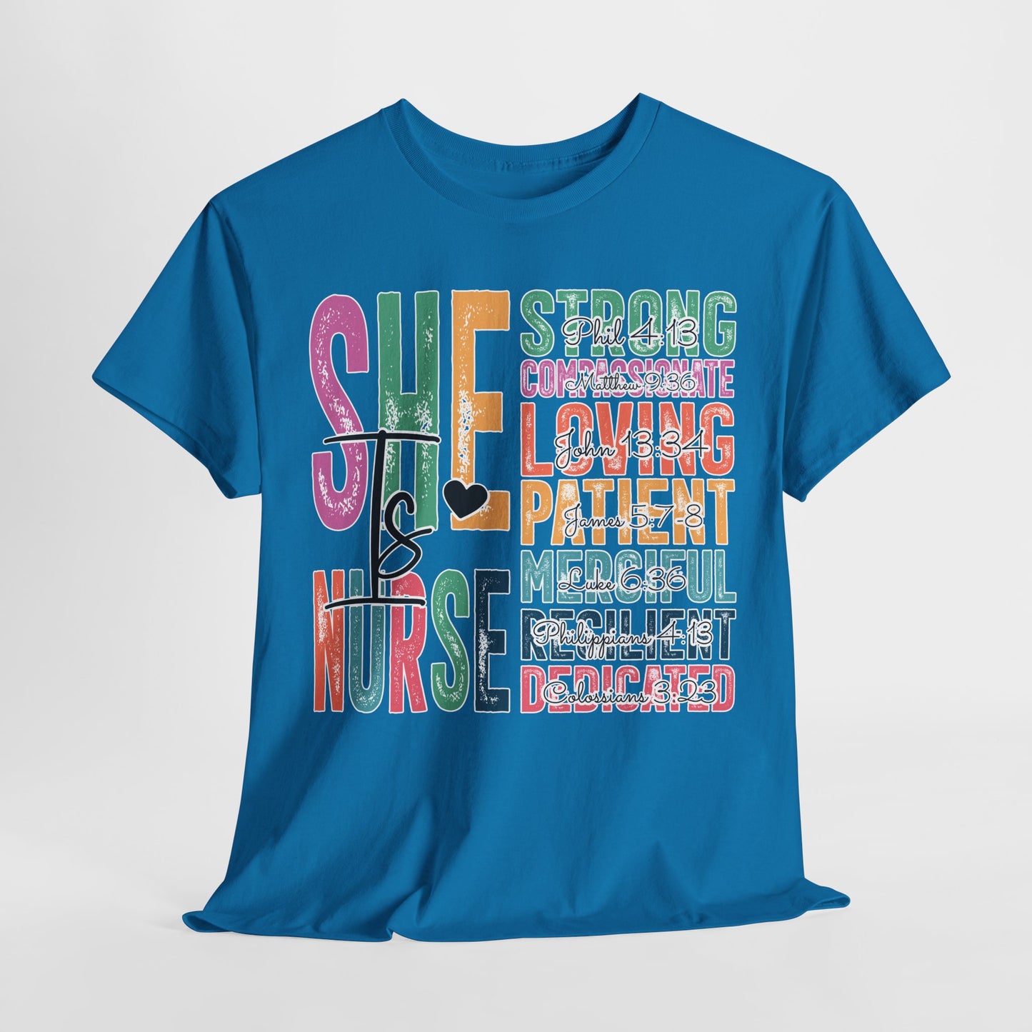 Strong Nurse Unisex Heavy Cotton Tee - Ideal Gift for Healthcare Heroes