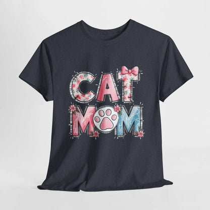 Cat Mom Unisex Heavy Cotton Tee