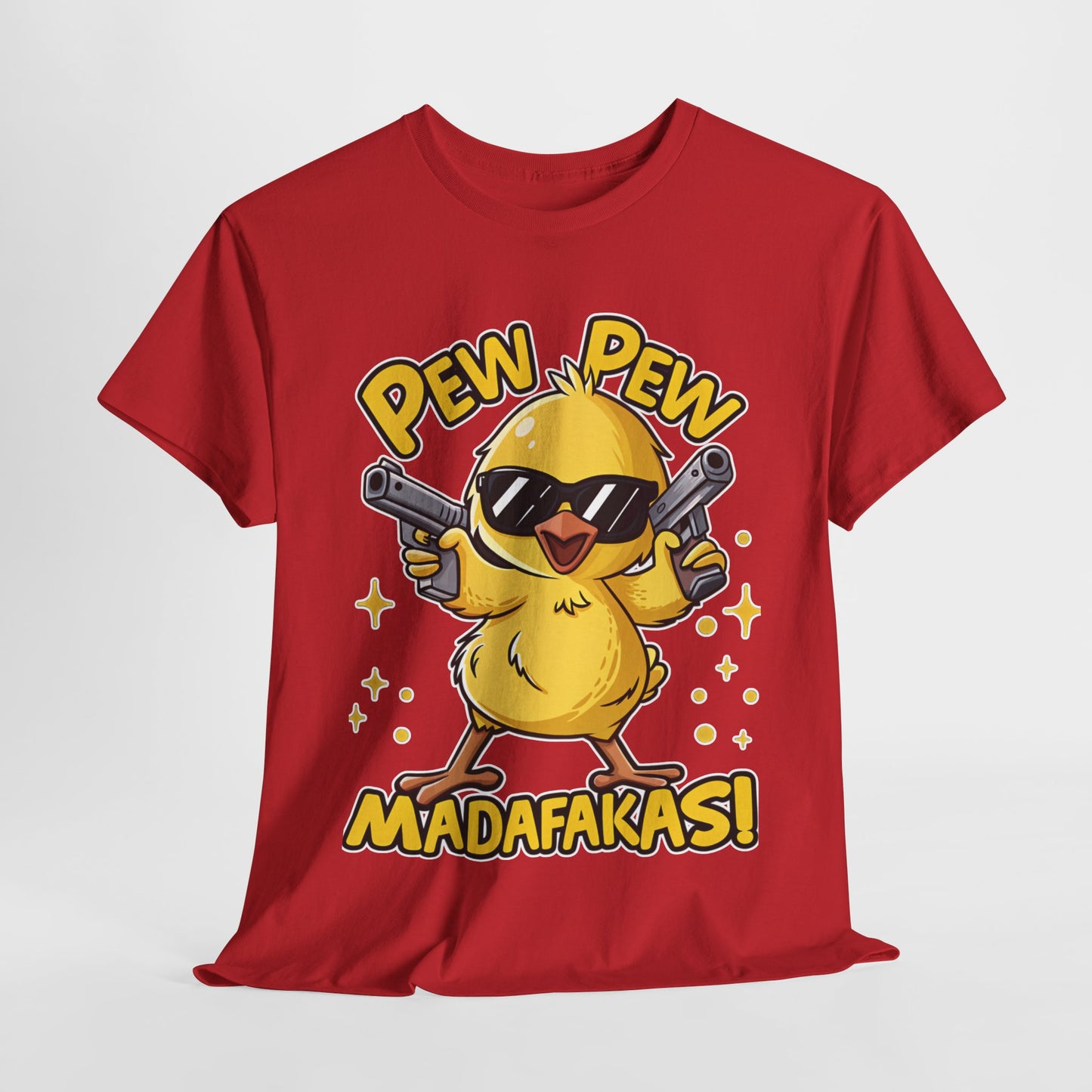 Pew Pew Madafakas Unisex Cotton Tee, Fun Graphic T-Shirt, Casual Wear, Gift for Gamers, Quirky Humor Tee, Everyday Comfort Shirt