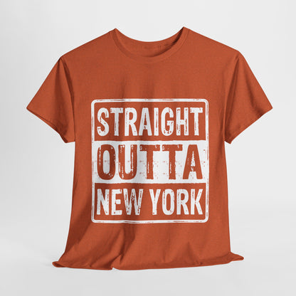 Straight Outta New York Unisex Heavy Cotton Tee