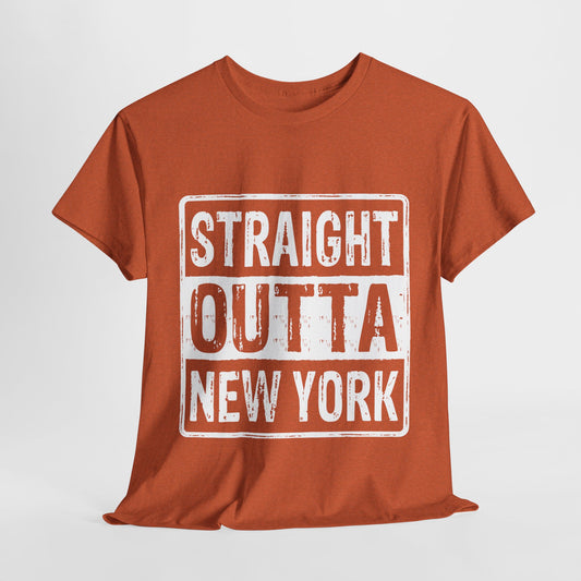 Straight Outta New York Unisex Heavy Cotton Tee