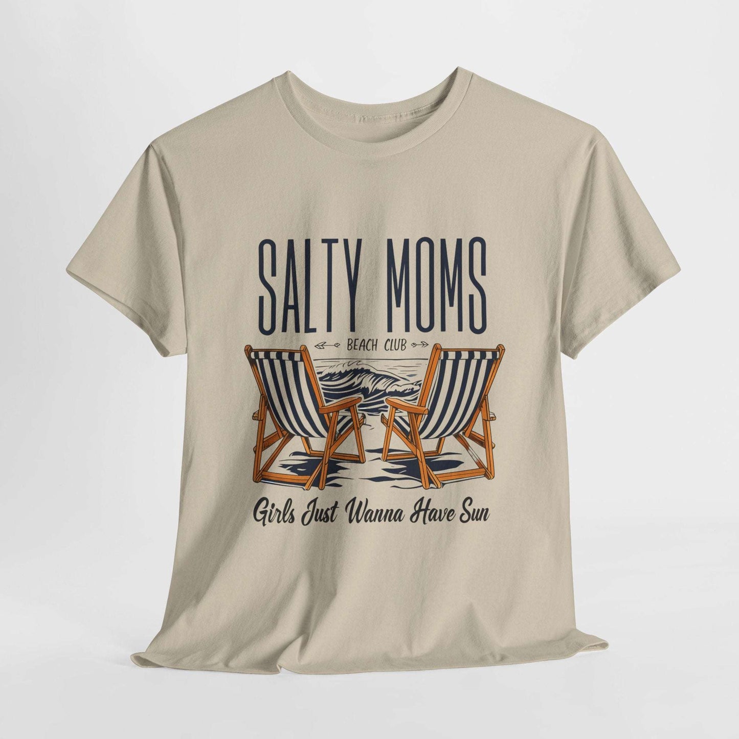 Salty Moms Beach Club Unisex Heavy Cotton Tee