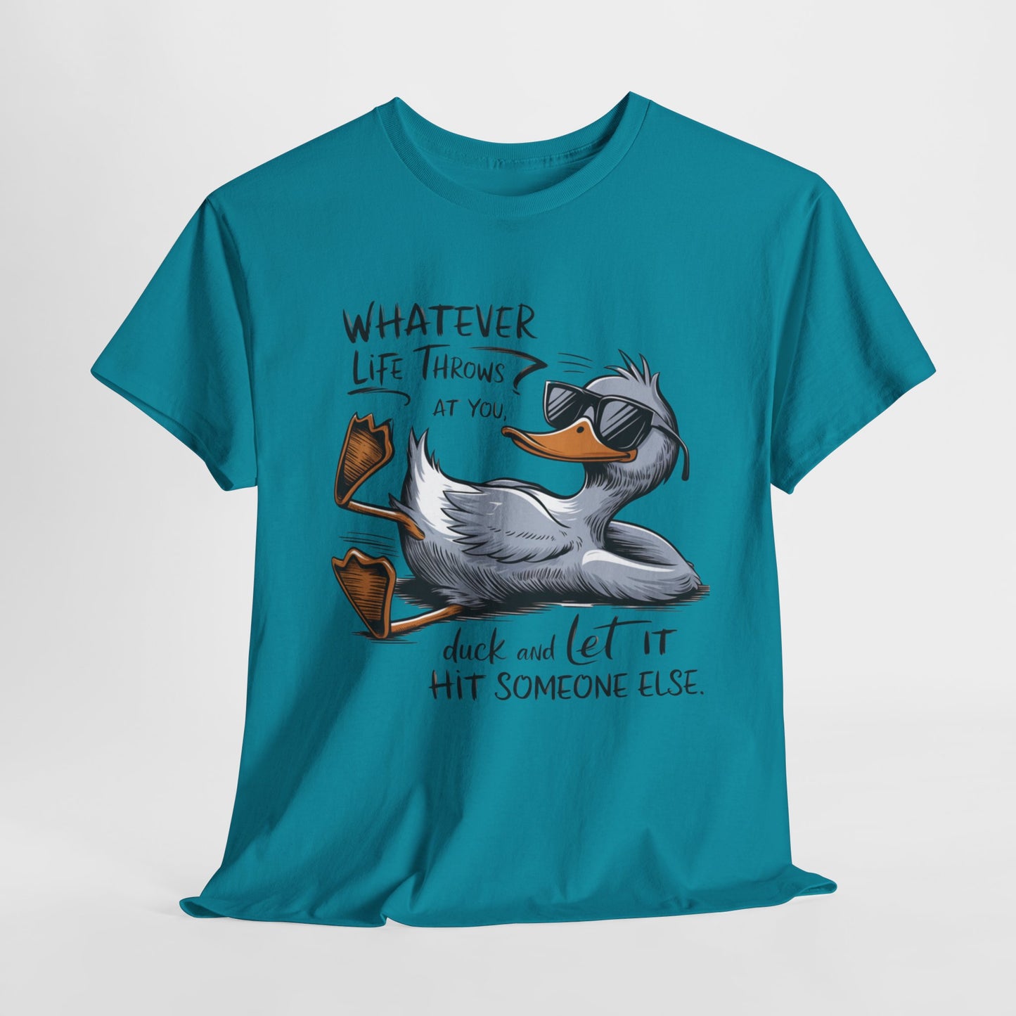 Funny Duck Quote Unisex Heavy Cotton Tee – Perfect for Casual Wear and Gifts
