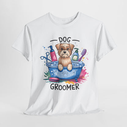 Funny Dog Groomer Heavy Cotton Tee - Perfect Gift for Dog Lovers
