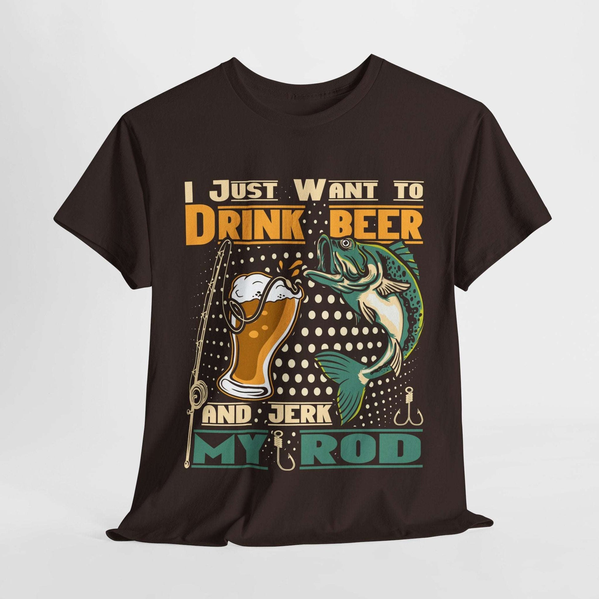 Fishing Beer Tee Funny Quotes Tshirt