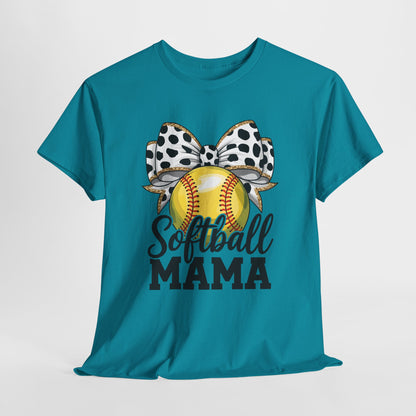 Softball Mama Unisex Heavy Cotton Tee - Perfect Gift for Softball Moms