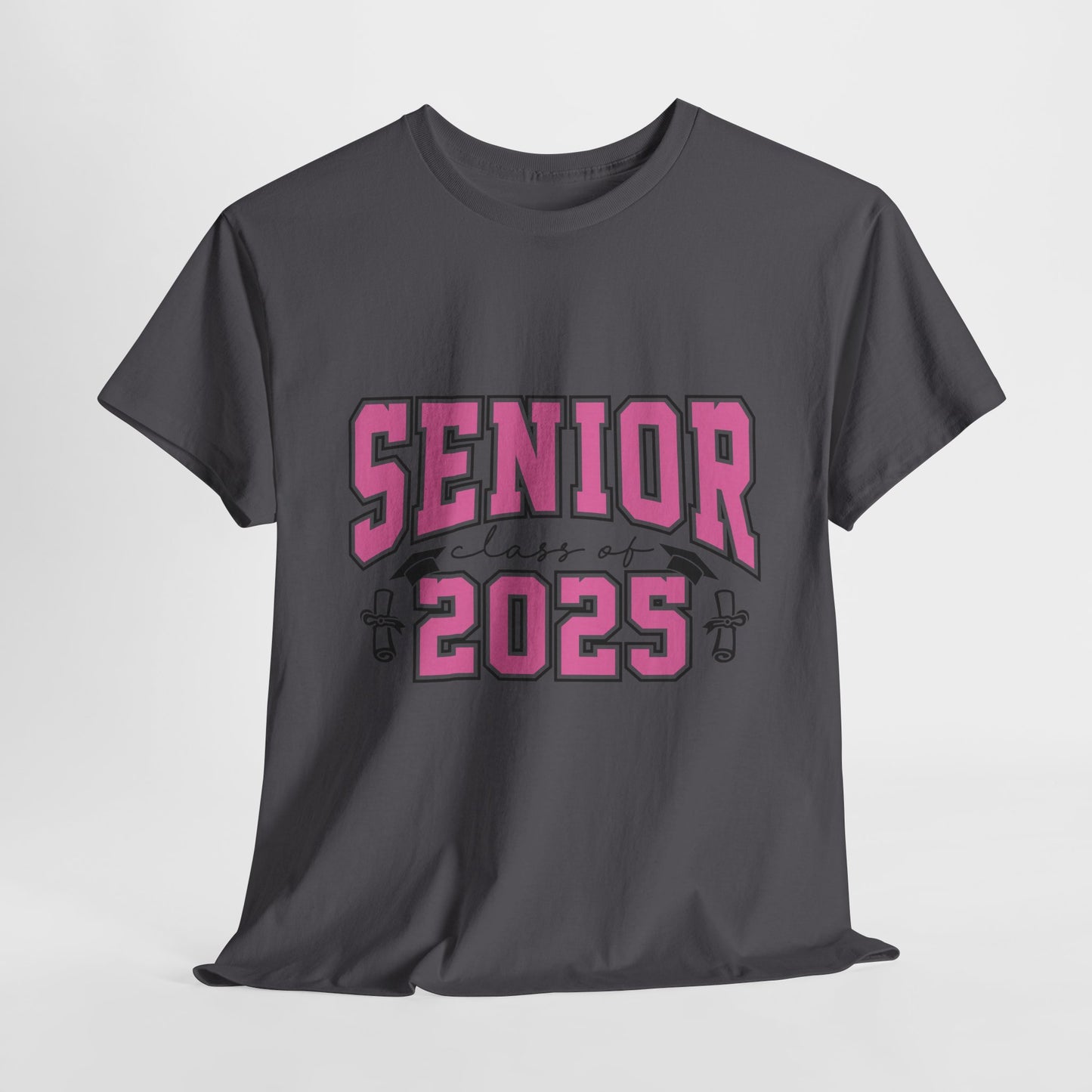 Senior Class of 2025 Pink Unisex Heavy Cotton Tee