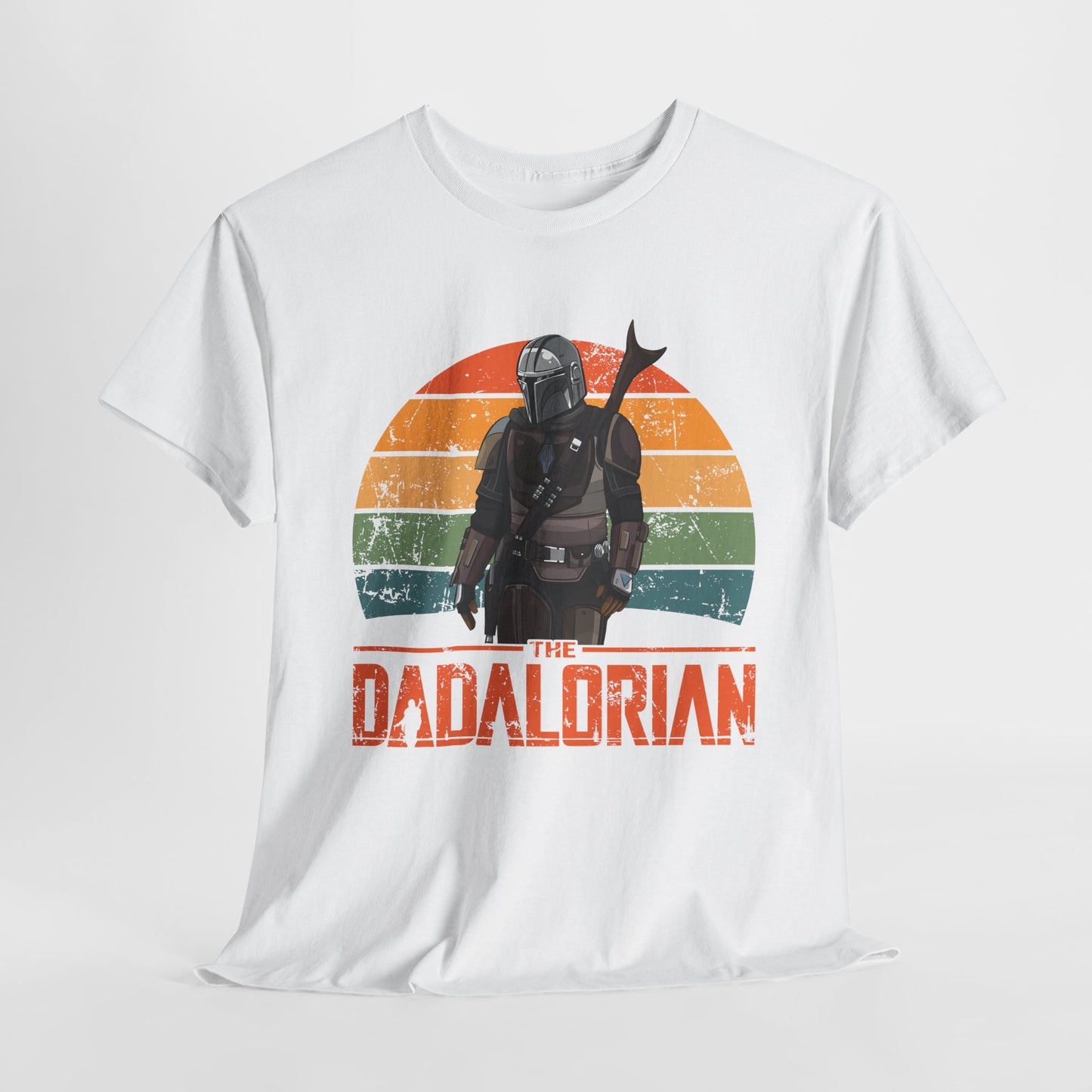 The Dadalorian Unisex Heavy Cotton Tee - Vintage Style Mandalorian Shirt