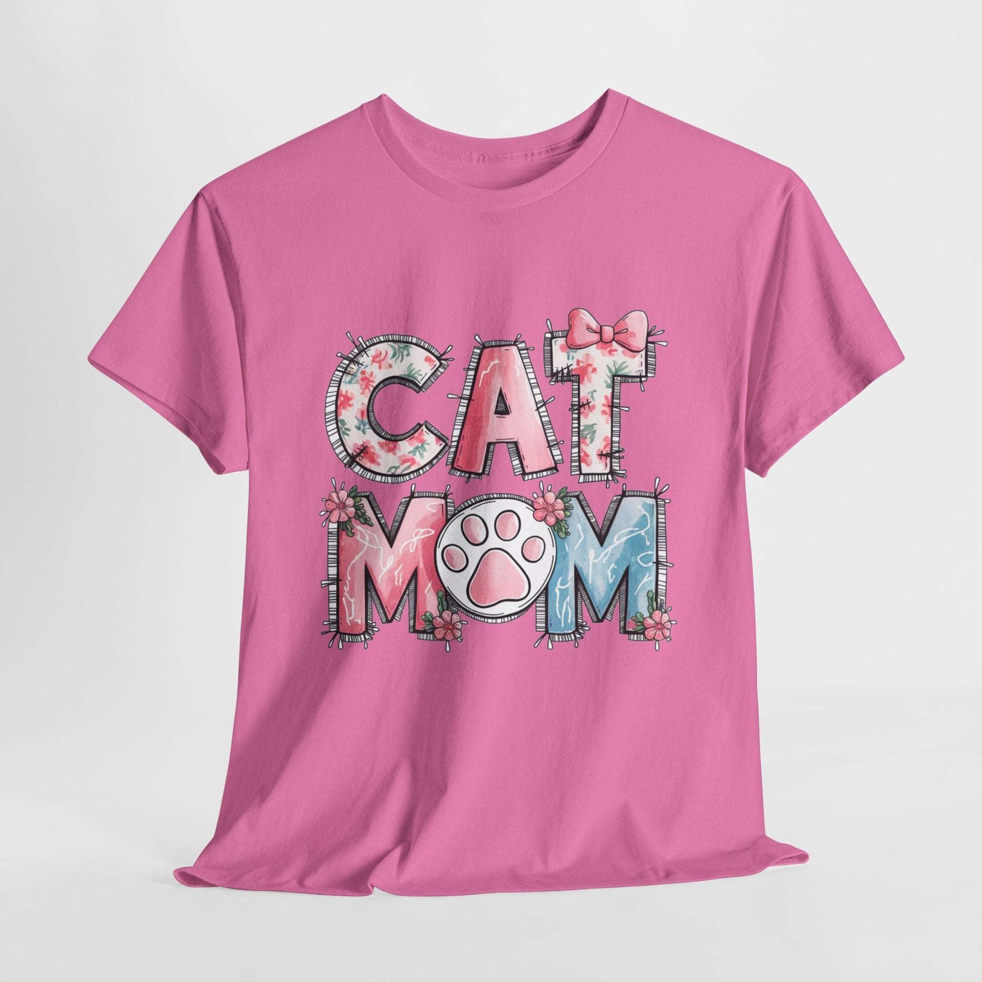 Cat Mom Unisex Heavy Cotton Tee