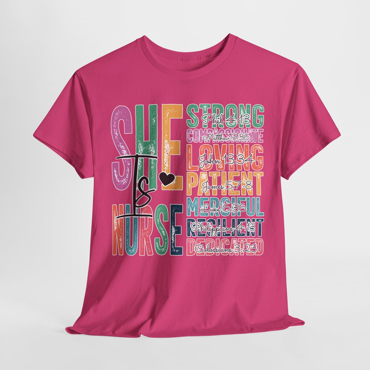 Strong Nurse Unisex Heavy Cotton Tee - Ideal Gift for Healthcare Heroes