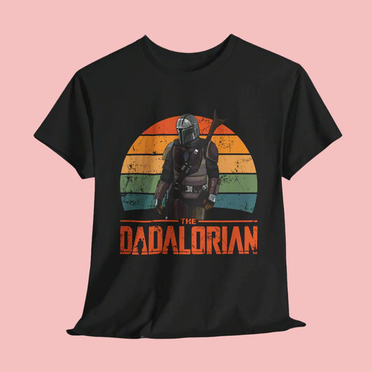 the Dadalorian star wars themed Dad Tshirt