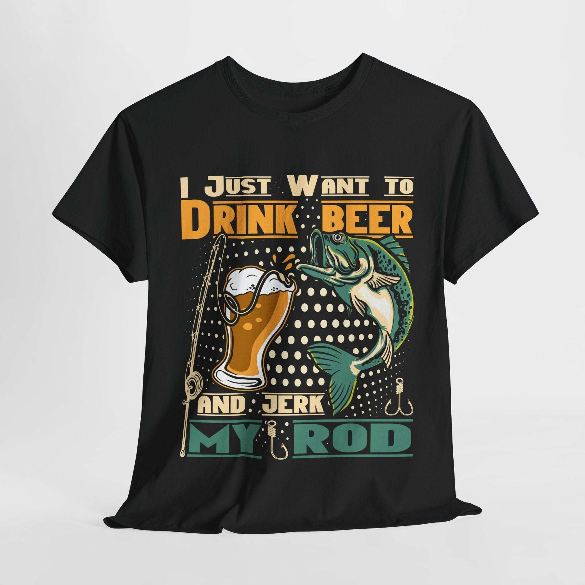 fishing beer tshirt