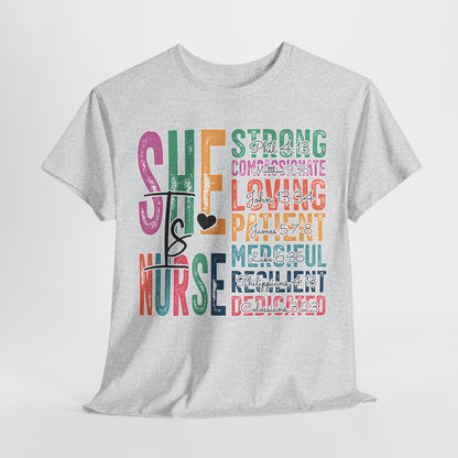 Strong Nurse Unisex Heavy Cotton Tee - Ideal Gift for Healthcare Heroes
