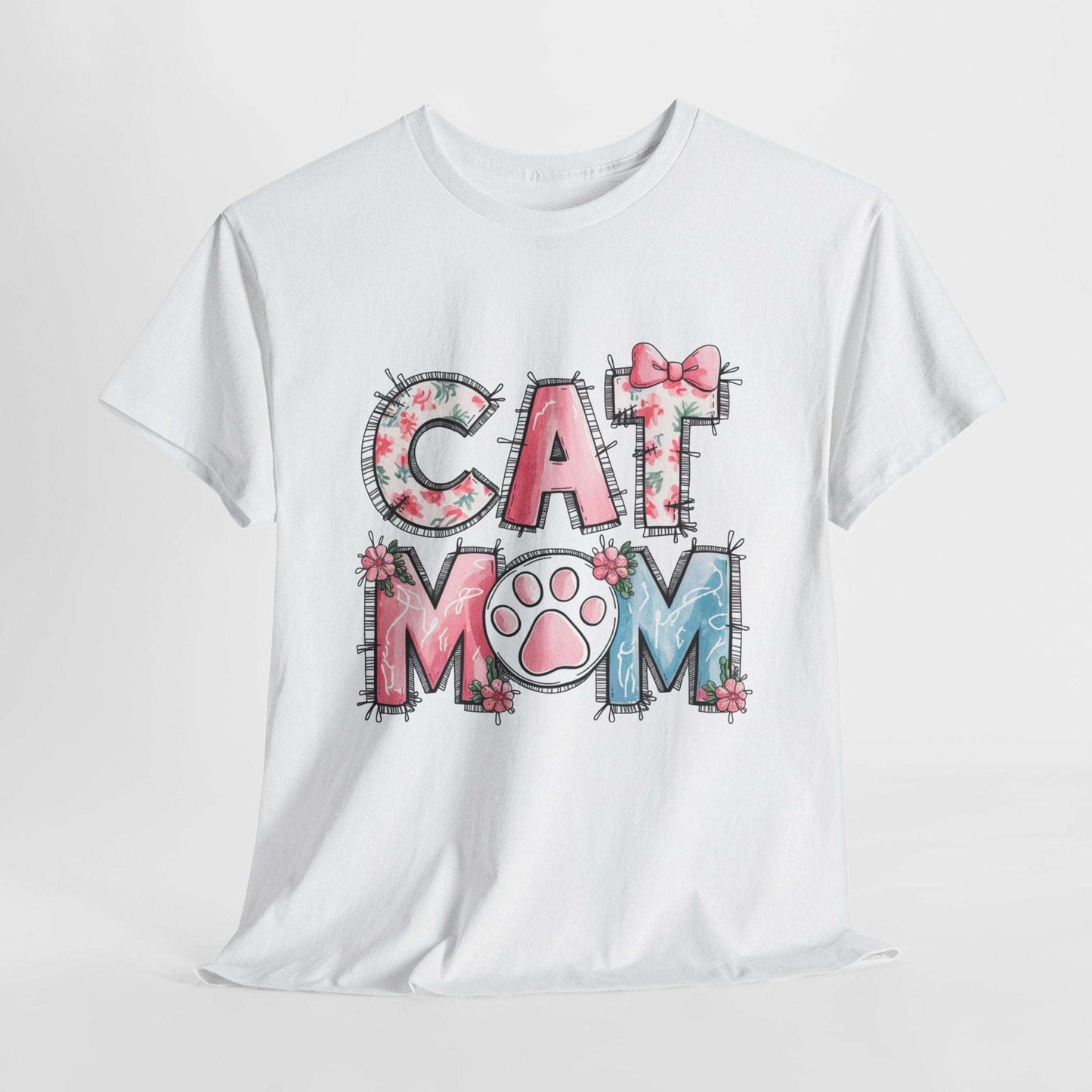 Cat Mom Unisex Heavy Cotton Tee