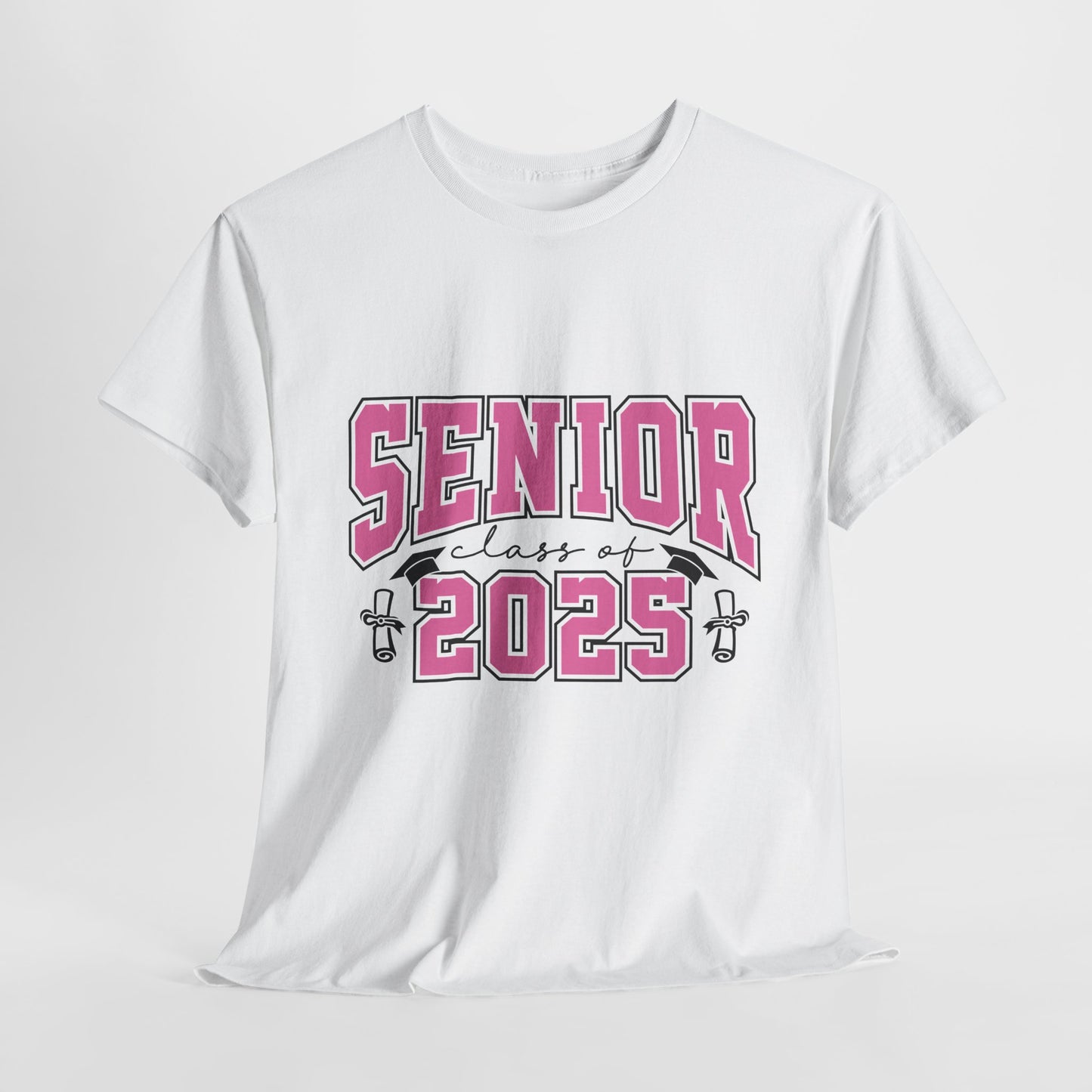 Senior Class of 2025 Pink Unisex Heavy Cotton Tee