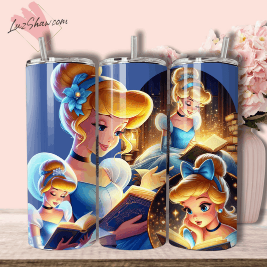 Princess Storytime with 8 Designs to choose from 20oz Stainless Steel Custom Sublimation Print Tumbler Double Wall Vacuum Insulated Princess Design