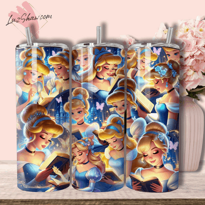 Princess Storytime with 8 Designs to choose from 20oz Stainless Steel Custom Sublimation Print Tumbler Double Wall Vacuum Insulated Princess Design