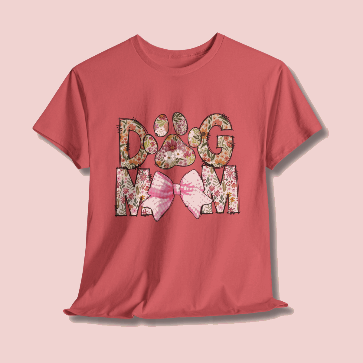 Dog Mom Coquette Unisex Heavy Cotton Tee