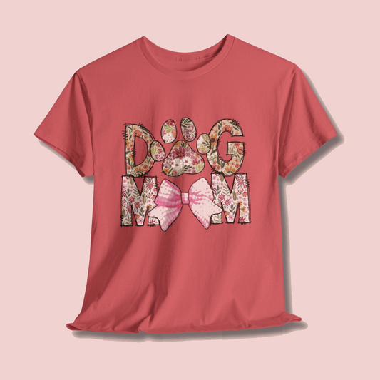 Dog Mom Coquette Unisex Heavy Cotton Tee