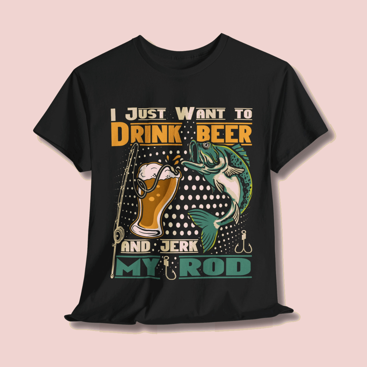 Fishing Beer Tee Funny Quotes Tshirt