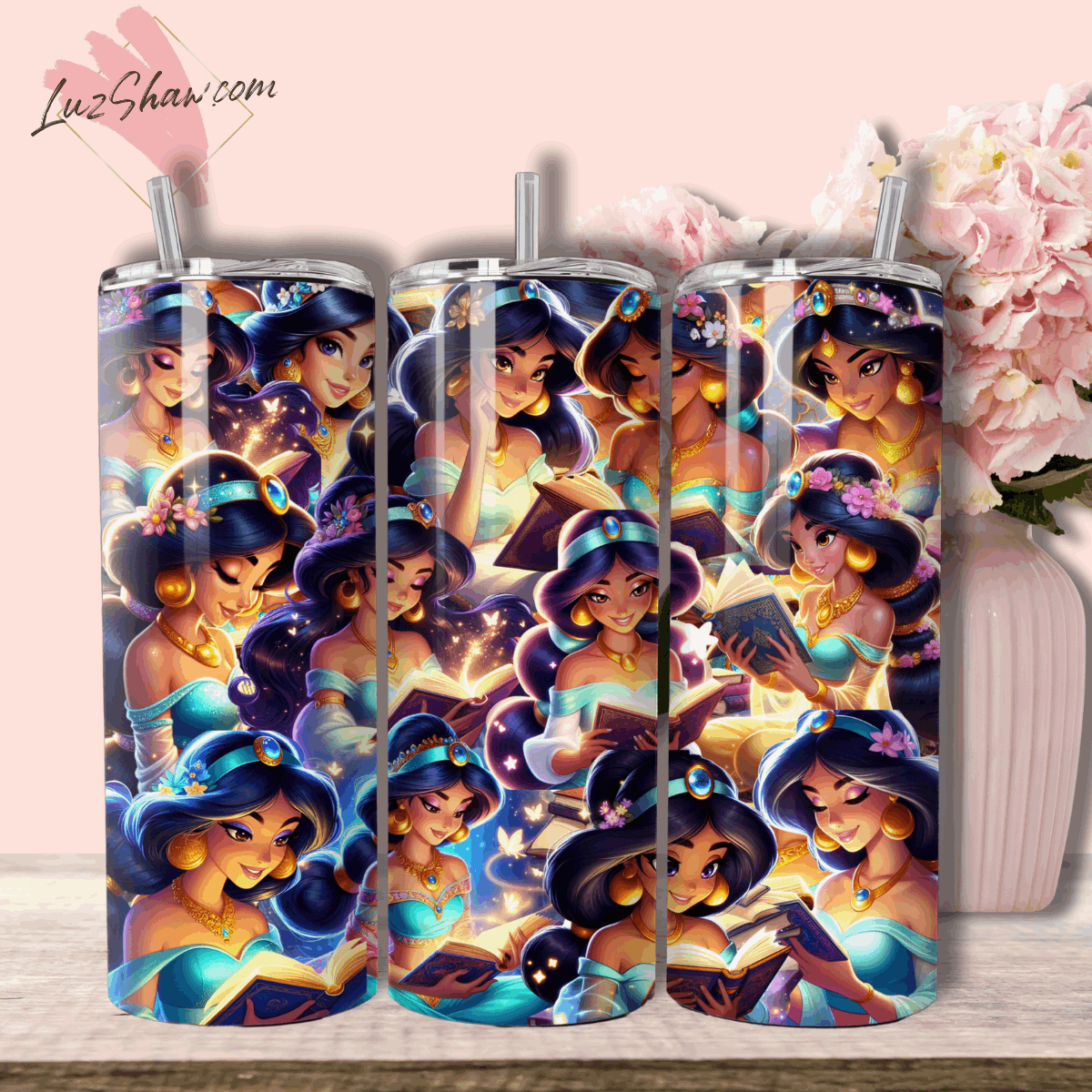 Princess Storytime with 8 Designs to choose from 20oz Stainless Steel Custom Sublimation Print Tumbler Double Wall Vacuum Insulated Princess Design