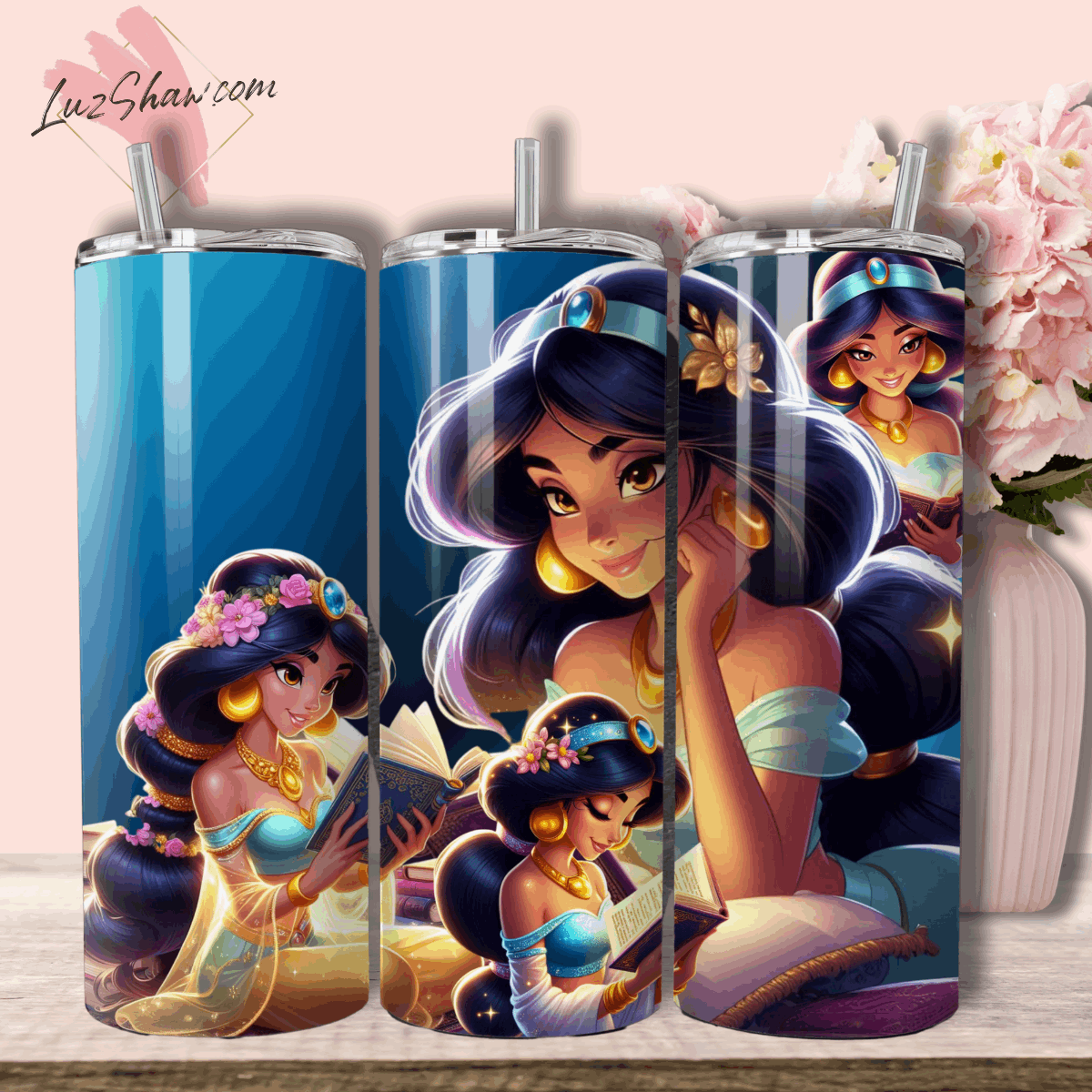 Princess Storytime with 8 Designs to choose from 20oz Stainless Steel Custom Sublimation Print Tumbler Double Wall Vacuum Insulated Princess Design