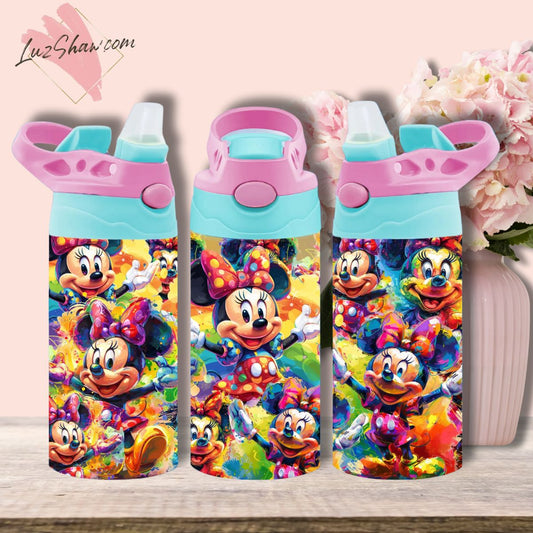 Cartoon Characters Art 12oz Stainless Steel Custom Sublimation Print Double Wall Vacuum Insulated Kid Tumbler