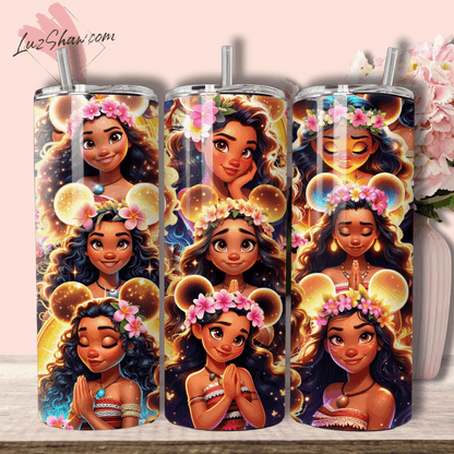 Praying Princess 20oz Stainless Steel Custom Sublimation Print Tumbler Double Wall Vacuum Insulated Choose from 11 Princesses