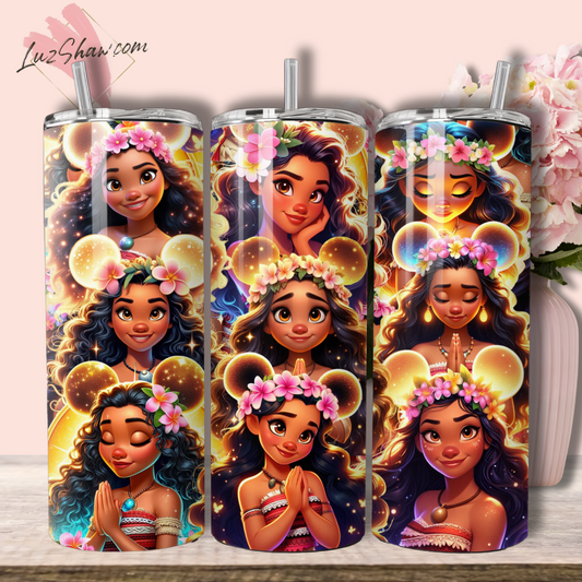 Praying Princess 20oz Stainless Steel Custom Sublimation Print Tumbler Double Wall Vacuum Insulated Choose from 11 Princesses