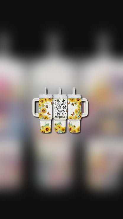 Faith Does Not Make Things Easy But Possible 40oz Stainless Steel Custom Sublimation Print Double Wall Vacuum Insulated Tumbler
